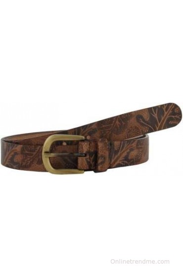 Aditi Wasan Women Casual Brown Genuine Leather Belt(Brown)